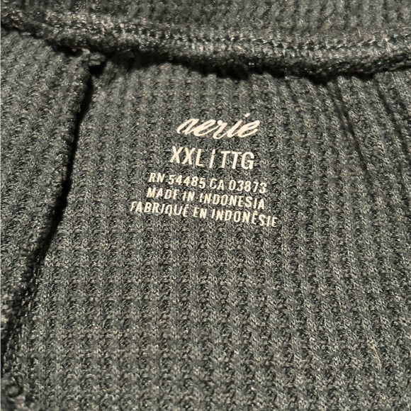 Aerie Teal Knit Cargp Pants - Picture 5 of 6